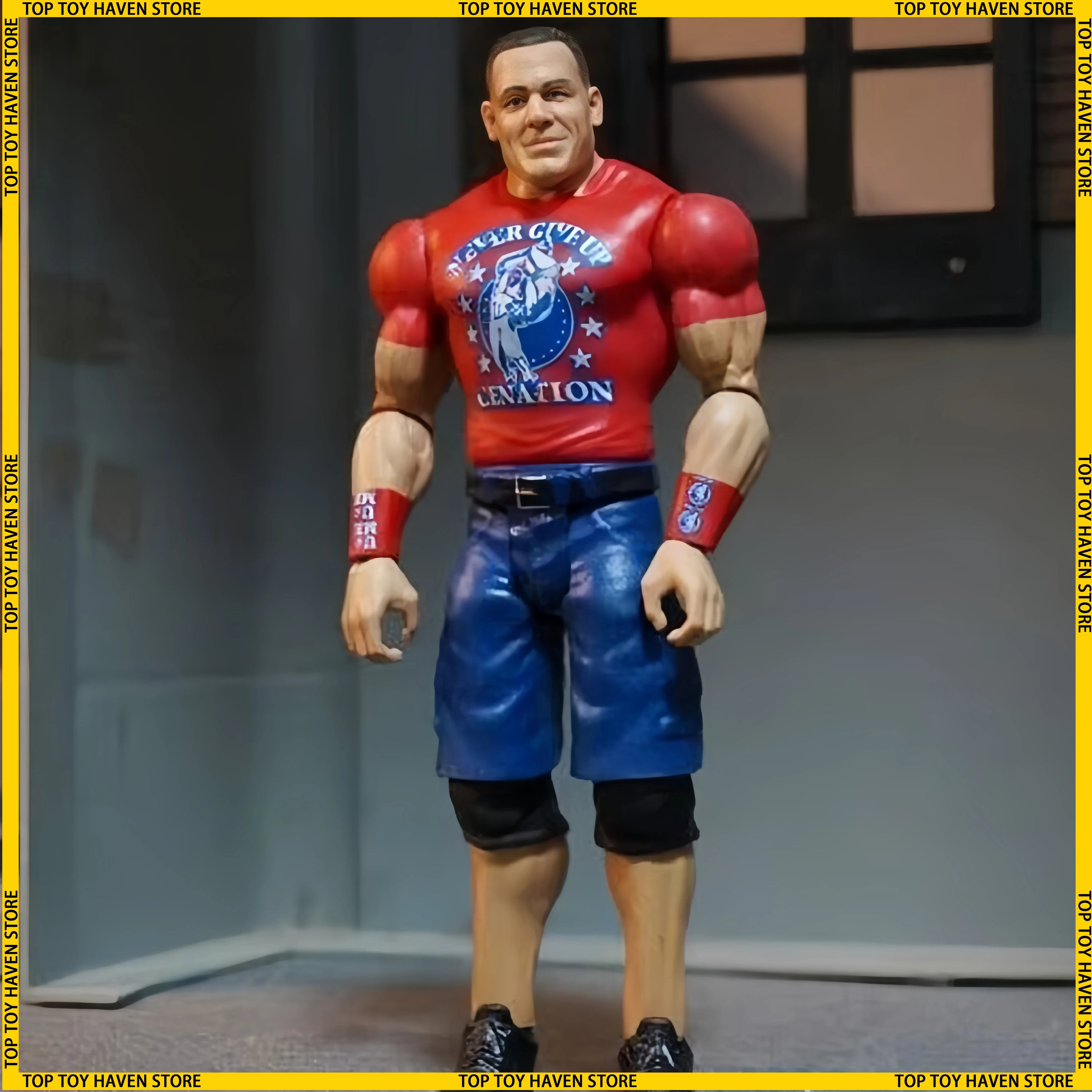 Wrestlemania WWE Action Figures Set - John Cena the Undertaker Rey Mysterio PVC Statue Models Collectible Toys for Boys