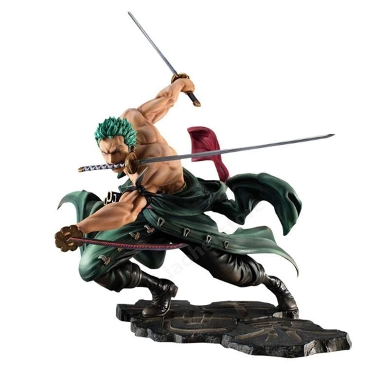 Hot One Piece  Anime Figure GK Roronoa Zoro Three-blade Sa-maximum Manga Anime Statue Action Figure Collection Model Kid Toy