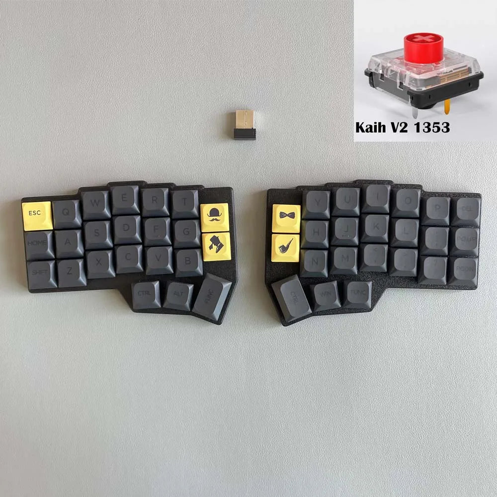 CHOC CORNE V4.1 Low Profile Ultrathin Split Mechanical Keyboard Hot-swap Kaih V1/V2 Switch 2.4G Wireless VIAL Programmable