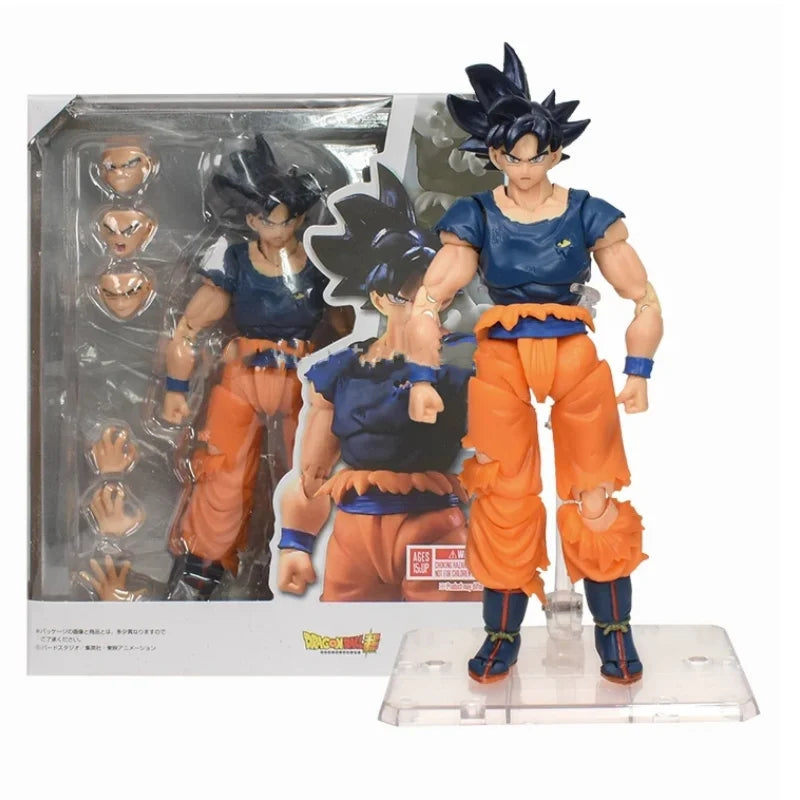 Dragon Ball Z Super Saiya Anime Figure SHF Goku Gohan Trunks Boy From Future Collection Model Action Figure Toys Birthday Gifts
