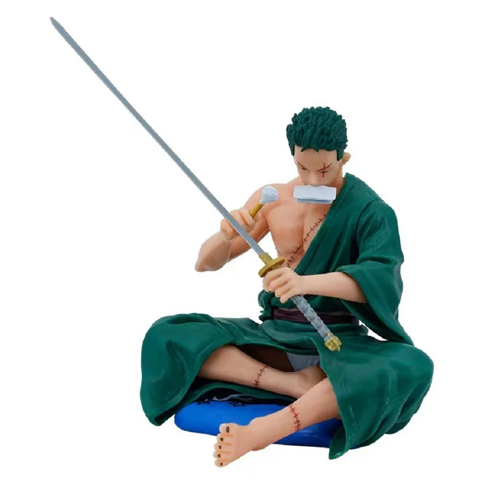 Hot One Piece 18cm Anime Figure GK Roronoa Zoro Manga Anime POP Statue Action Figure Collection Model Kid Toy