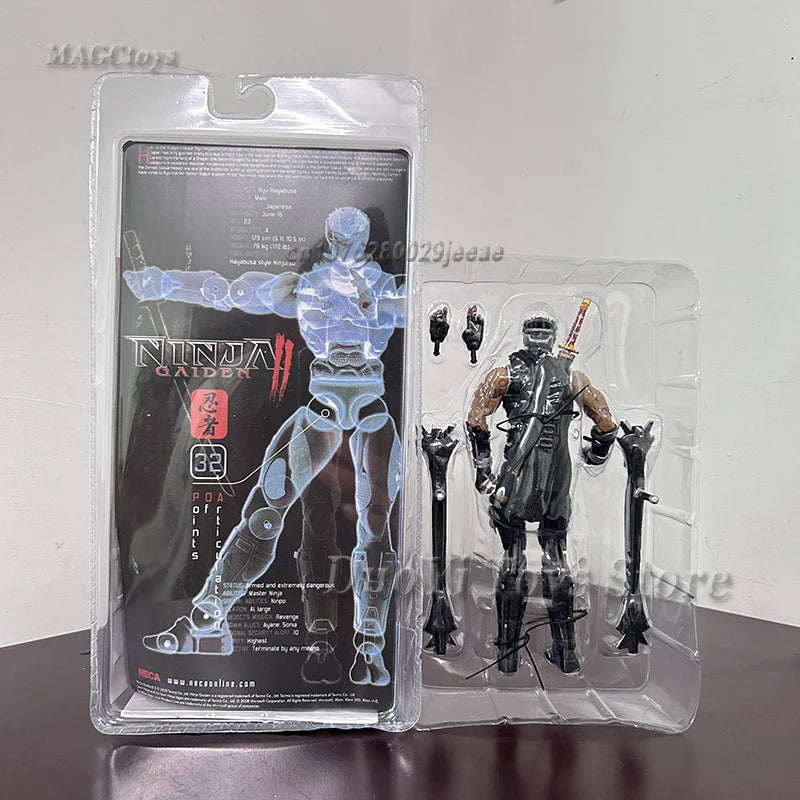 Bandai NECA Ninja Gaiden Falcon Dragon Ryu Hayabusa  7 Inch Action Figure Model Desktop Decoration Collection Movable Joints Toy
