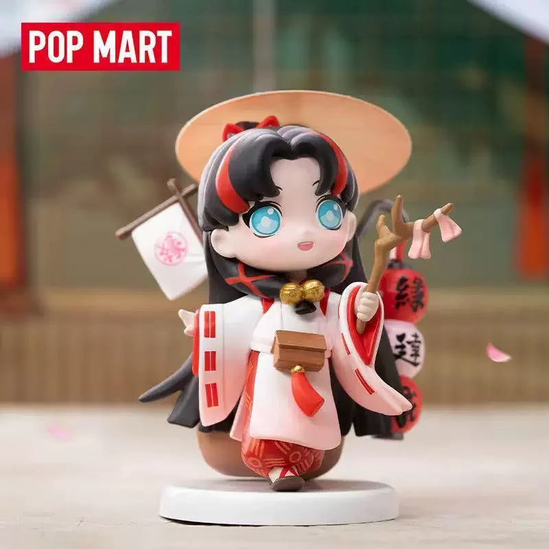 Authentic POPMART Onmyoji Series Blind Box Figure Chic Collector's Item Desktop Accent Premium Present for Onmyoji Devotees