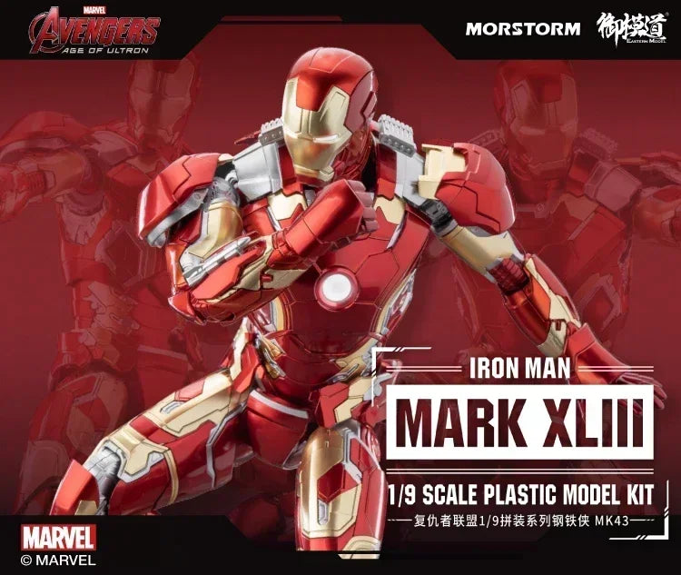 MORSTORM E-model Marvel Iron Man MK50 49 46 47 43 MK7 Iron SpiderMan Deluxe 1/9 Scale Action Figure Assembled Model Toy