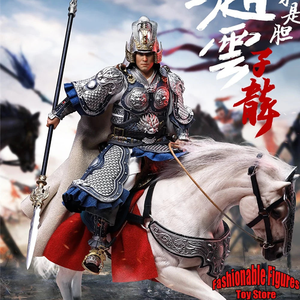 1/12 Men Soldier Zhao Yun Three Kingdoms Series General Full Set 6Inch Action Figure Ancient Dolls Collection 303TOYS SG 002