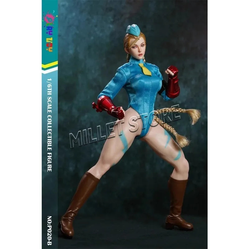 PLAY TOY SF Cammy White P020 Movable Model Toys Collection 1/6 Steel Bone Silica Gel Body SF Cammy White Anime Figure Model Toy