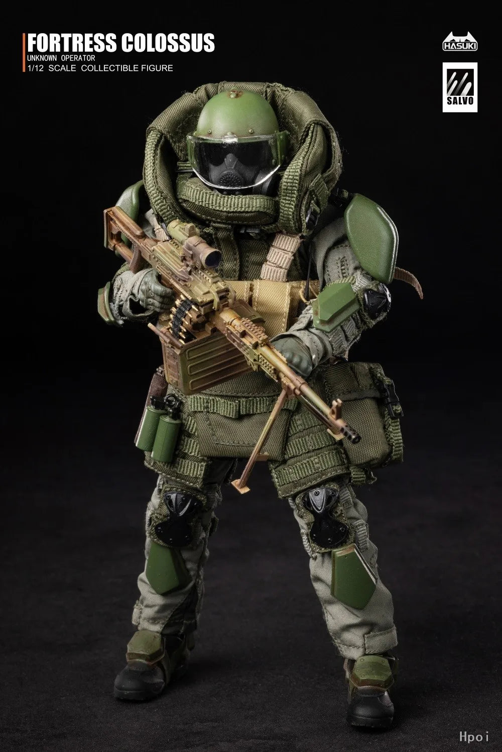 【Original】HASUKI SALVO SA02 Black Ops Second Bullet Shield Soldier 1/12 Scale Action Figures Model Toy