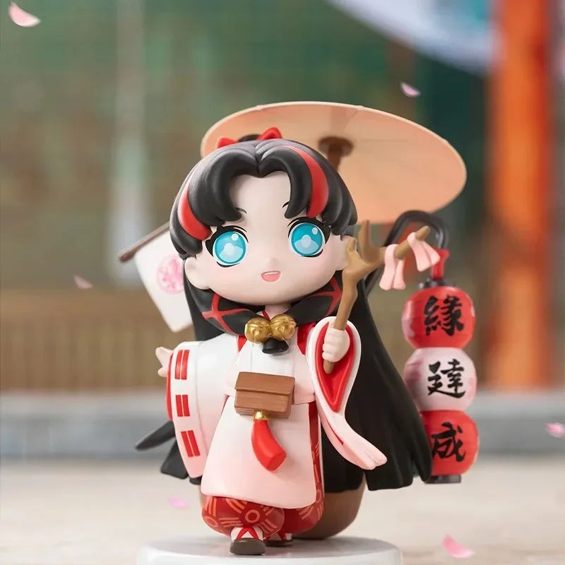 Pop Mart Onmyoji Classic God Series Blind Box Toys Kawaii Anime Action Figure Surprise Genuine Original Mystery Box Girls Gift
