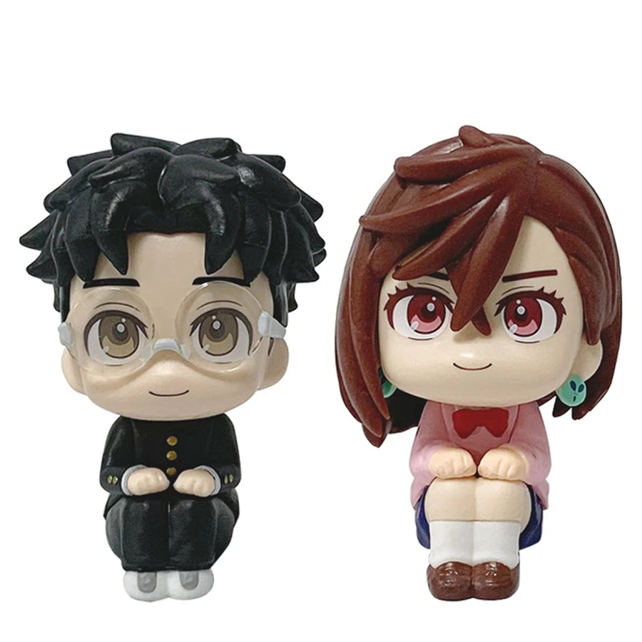 10cm/3.94in Dandadan Anime Figure Look Up Ayase Momo Action Figure Q Version Takakura Ken Figurine PVC Collection Model Doll Toy