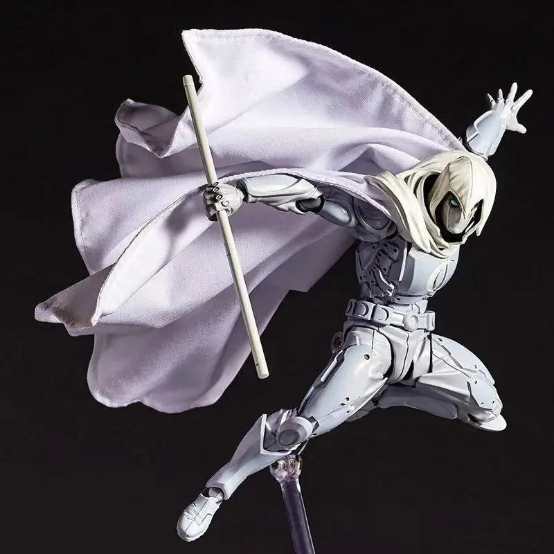 Authentische 16 cm Moon Knight Figur Modell Anime Peripherie PVC Modell Sammeln Desktop Ornamente EIN Freund Geburtstag Geschenk Spielzeug