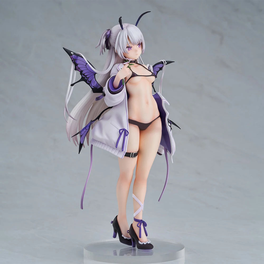 Anime Bechuania Figur Schmetterling Mädchen Desktop Ornament PVC Erwachsene Schönheit Action Figur Bechuania Figur Schmetterling Geschenk Spielzeug 23cm