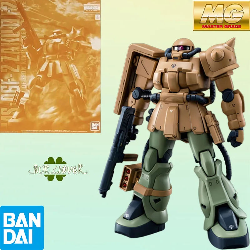 Bandai Original MG Online-Exclusive Zaku II F2 Type MS-06F2 1/100 Anime Action Figure Assembly Model Toys Gifts For Children