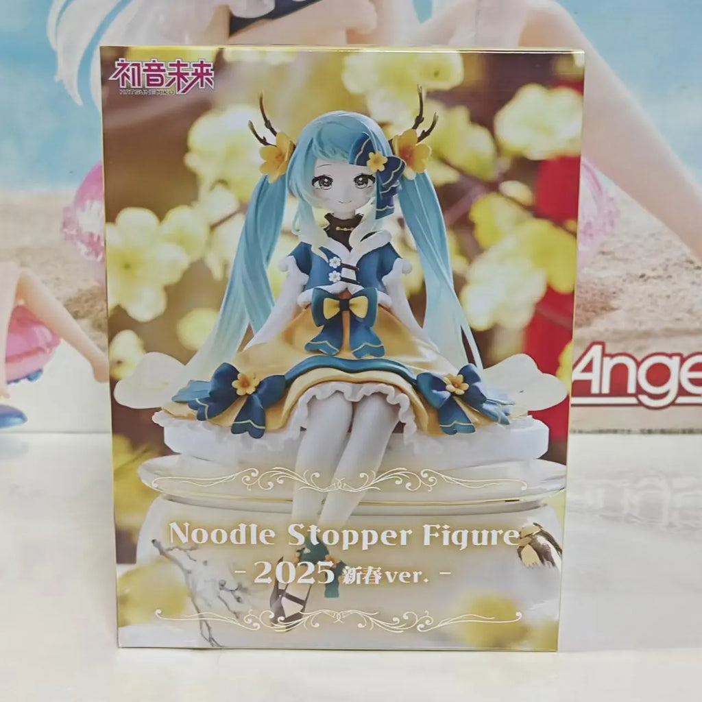 Original Furyu Anime Figure Hatsune Miku Noodle Stopper Figure 2025 Spring Festival Ver.  Action Figurine Collector Model Doll
