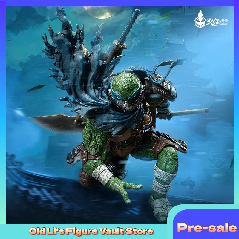 HEATBOYS Huo Zai Anime Ninja Turtles Leonardo Deluxe Edition Standard Edition Animation Character Model Action Figure Toy Gift