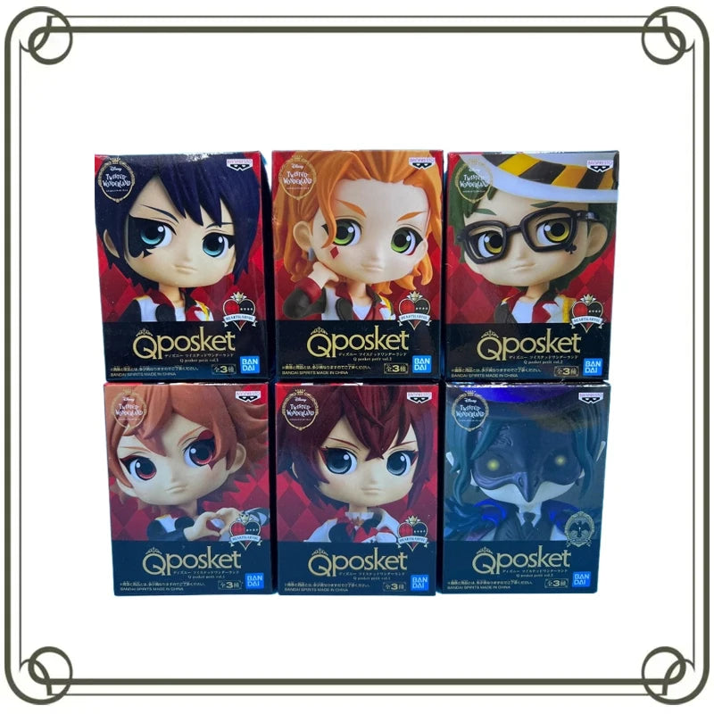 Q Posket Disney Twisted-Wonderland Collection Ornament Anime Action Figures Model Kids Toy