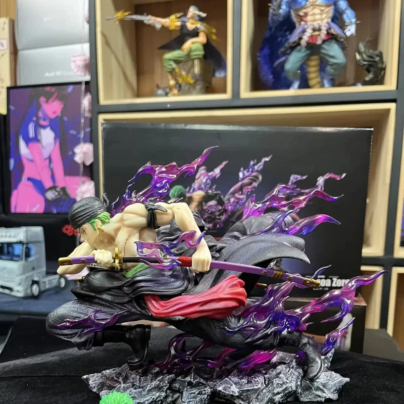 21 см/8,27 инча One Piece Zoro Фигура 2 глави Roronoa Zoro Екшън фигурка PVC Аниме Модел Фигурка Детски играчки Подаръци Момчета Колекционерска
