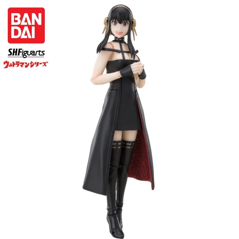 В наличност Bandai SH Figuart Оригинална кукла Spy X Family Yor Forger Чисто нова екшън фигурка в кутия Аниме герои Модел Гараж