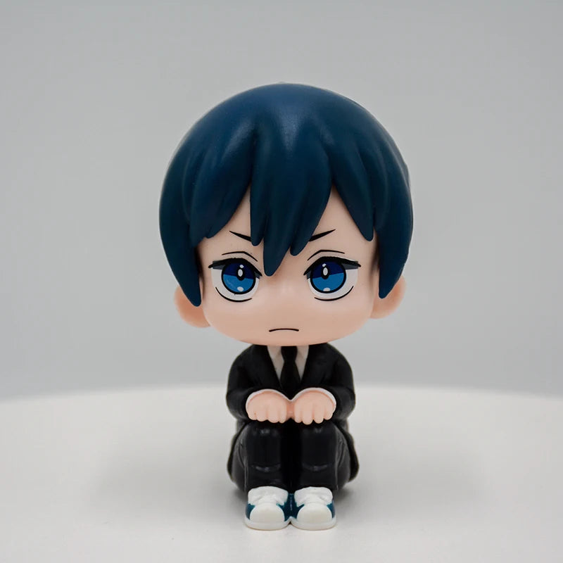 10cm LookUp Chainsaw Man Anime Figure Aki Hayakawa/Makima Action Figure Power/Denji Figurine Collectible Model Doll Toys Gifts