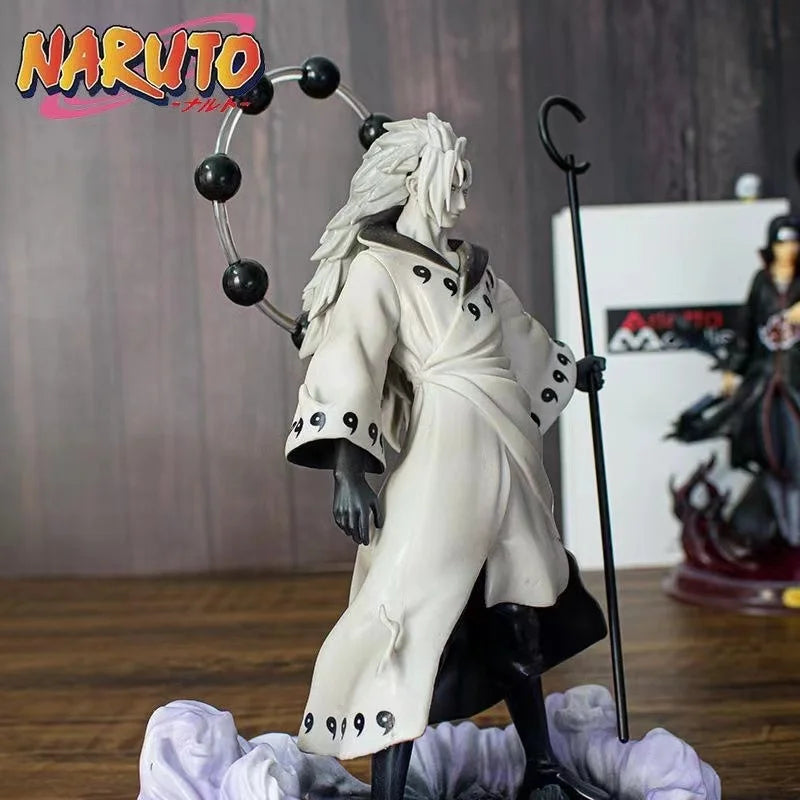 Naruto Anime Figur Modell 28cm Uchiha Madara Actionfigur PVC Statue Sammlerstück Kinderspielzeug Geschenk