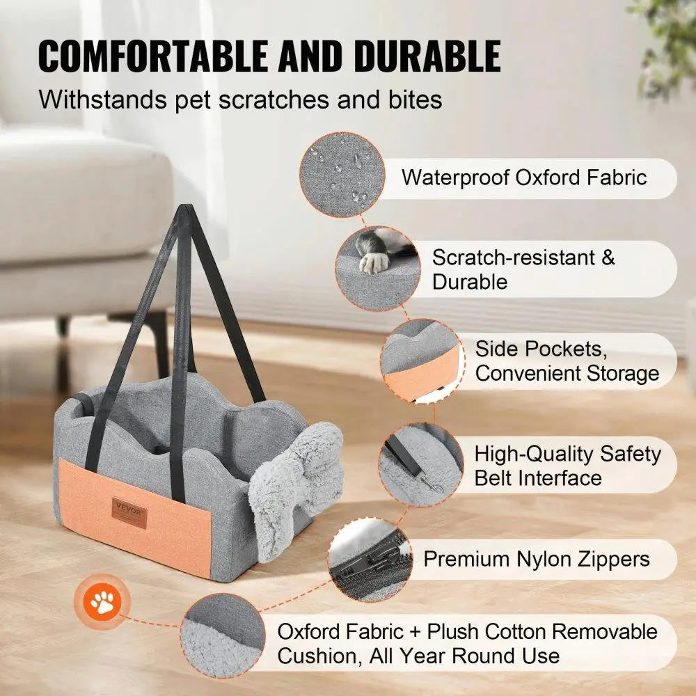 Hunde-Autositzerhöhung für kleine Hunde bis 8 Pfund