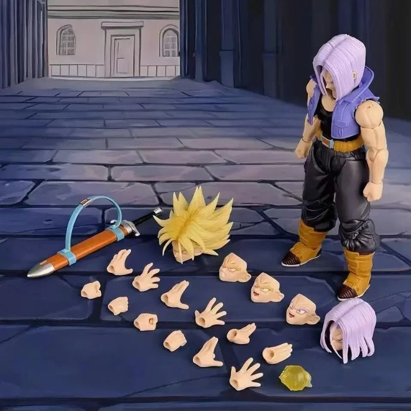 Demoniacal Fit Dragon Ball Z SHF Super Saiyan Trunks The Boy From The Future Son of Tomorrow Action Figure Models Toys Gifts