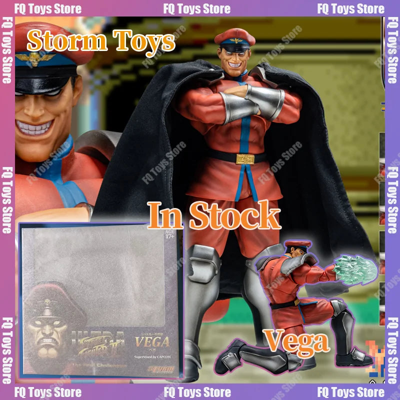 In Stock Original Storm Toys ST 1/12 SF Street Fighter M·Bison Vega Anime Action Figures Toys Models PVC Gift