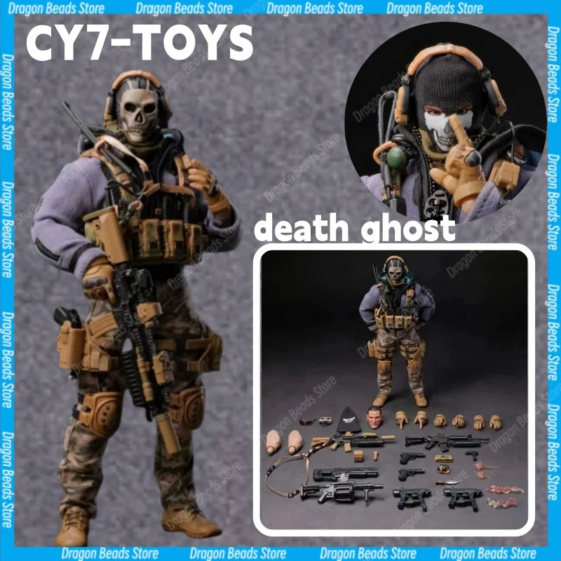 【COMING SOON】CY7-TOYS 6-inch (Call of Duty)1:12 Death Ghost Movable Male Soldier Doll Model