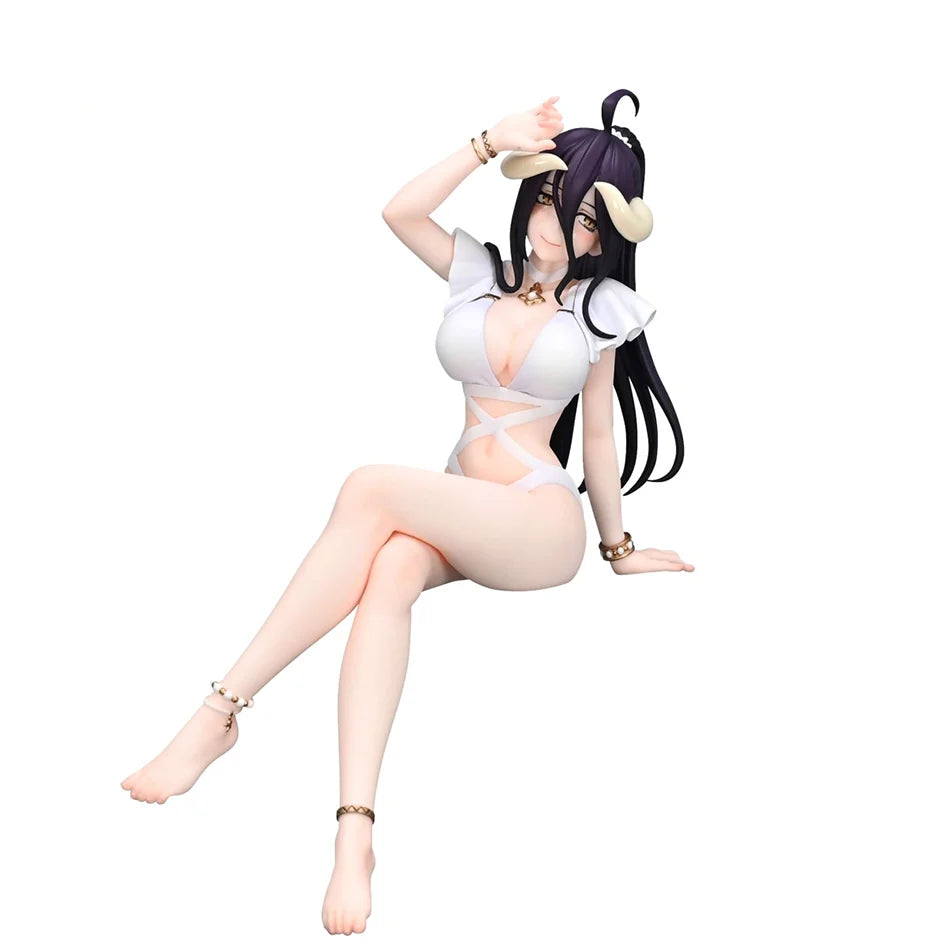 16cm Overlord Albedo Anime Figure Swimsuit Models Collection Ornaments Action Noodle Stopper Model PVC Collectible Toy
