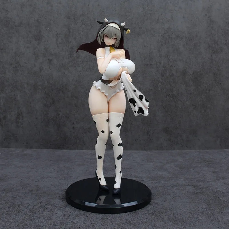 Hot Selling New Oko Cow Nun Standing Anime Figure Cute Bishoujo Collectible PC Case Desktop Decor Birthday Gift for Anime Fans