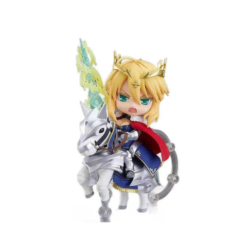 1532 Fate Artoria Pendragon Lancer Riding Posable Face Swap Action Figure Desktop Decor Anime Collectible Figurine