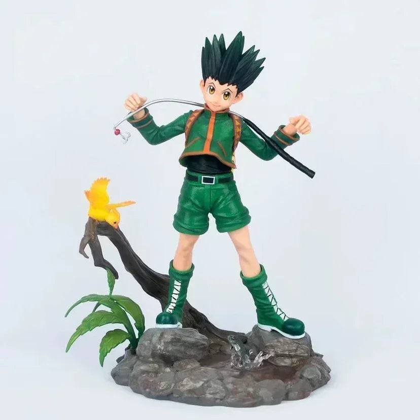 22cm Hunter x Hunter Anime Figure Killua Zoldyck Action Figure Gon Freecss/Hisoka/Alluka Zoldyck Figurine Model Doll Toys Gifts