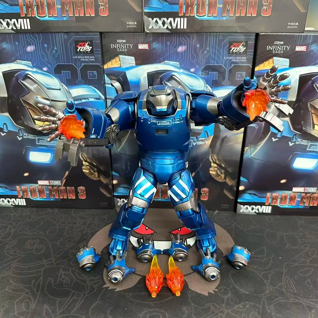 ZD Toys Iron Man Series Joint Movable Latest Hot Item MK38 Movie Version Action Figure - 22cm 7 Inches MarkDolls