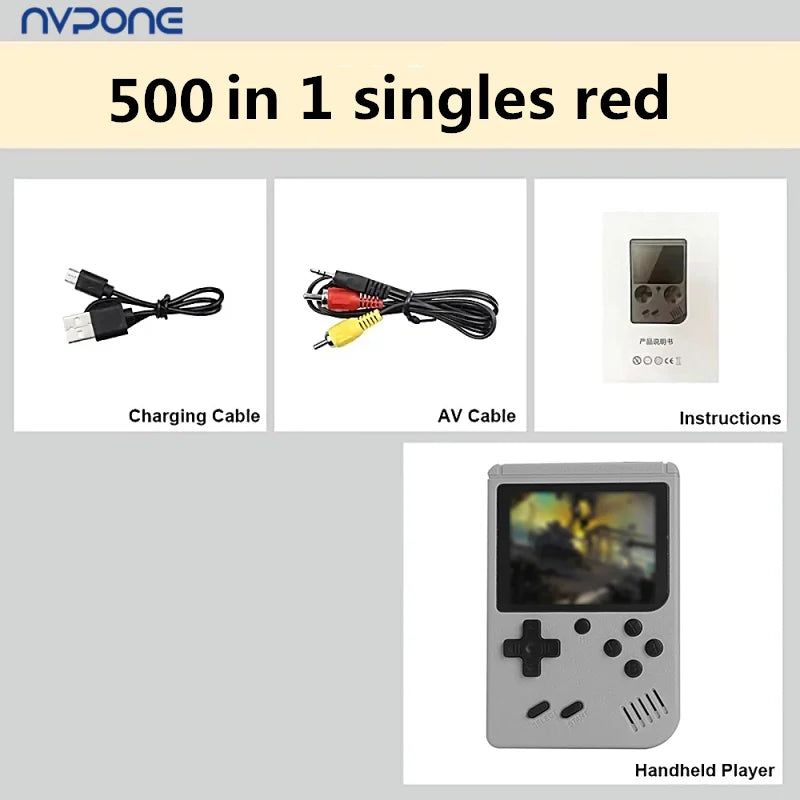 Built-in 500+ Classic games 5 inch arcade retro Console games console for Game boy Emulator TV Video Game Handheld Game Player