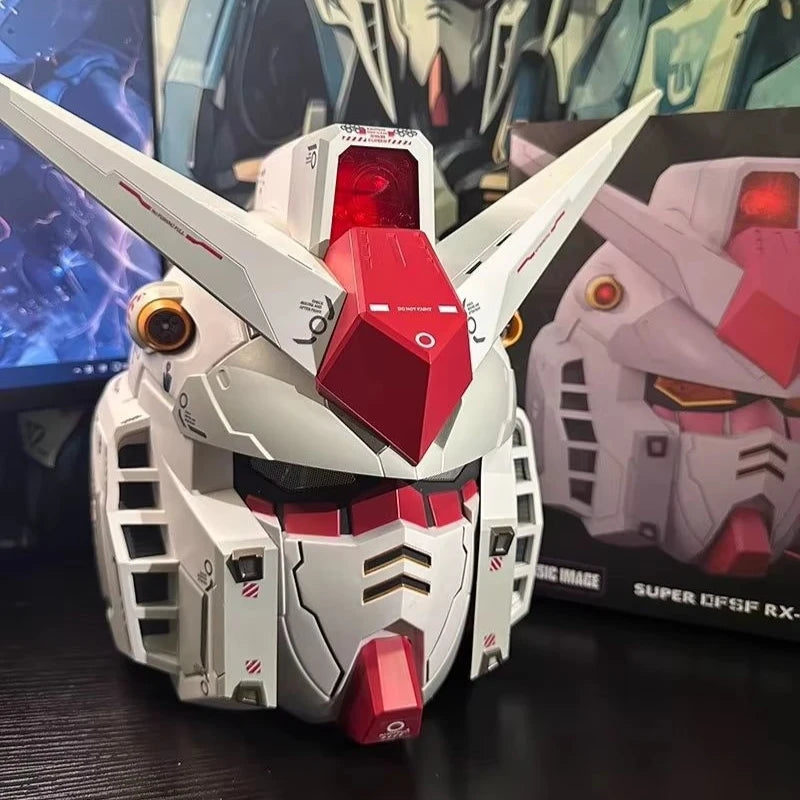 1:1 Rx-78-02 Helmet Cyber Punk Vol.1 Mask Mech Robot Helmet With Light Touch Control Fash Cosplay Costume Kid Halloween Toy Gift