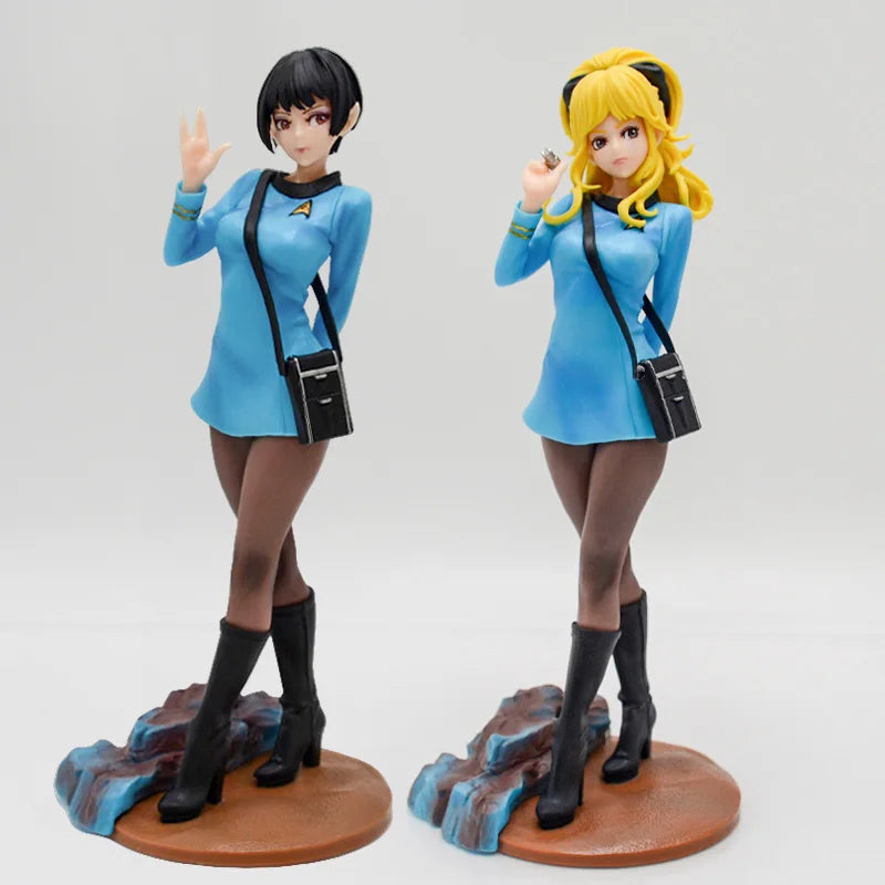 20cm Star Trek Bishoujo Vulcan Science Officer Anime Figure Command/Operation Officer Action Figure Collectible Model Doll Toys