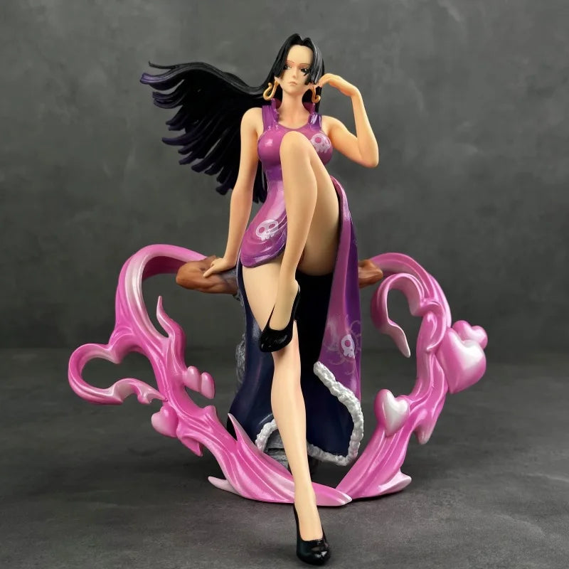 20 см One Piece Аниме Фигурка Boa Hancock Фигура Empress BT Седнала Поза Фигурка PVC Gk Статуя Модел Кукла Колекция Играчки Подарък