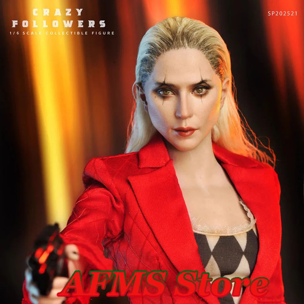 QD202501 1/6 Scale Collectible Figure Crazy Clown Lover Follower Singer 12Inch Women Soldier Action Figure Model Toys