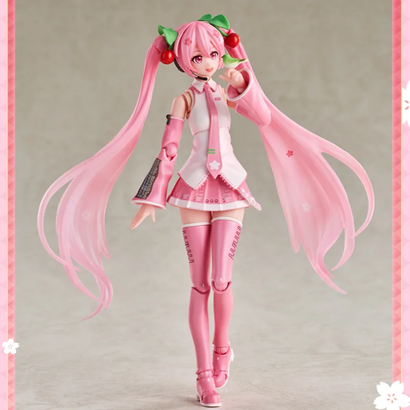 New Original Hatsune Miku Miracle Cherry Blossom Future Lothing Assembled Model Movable Doll Toys Action Figures ﻿