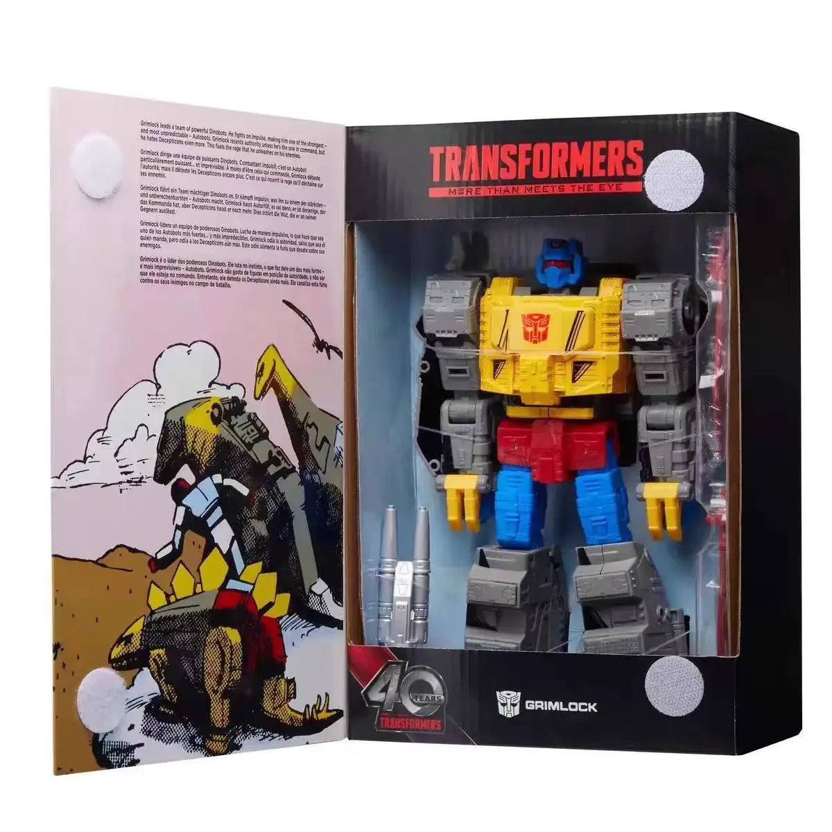 Original Hasbro TRANSFORMERS GRIMLOCK Animation Figures Model Toys Gifts Collection
