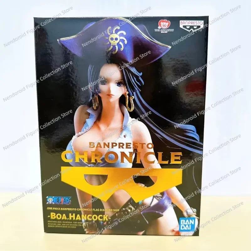 100% Original In Stock Bandai BANPRESTO Chronicle FDS One Piece Boa Hancock Anime Action Figure Toy Gift Model Collection Hobby
