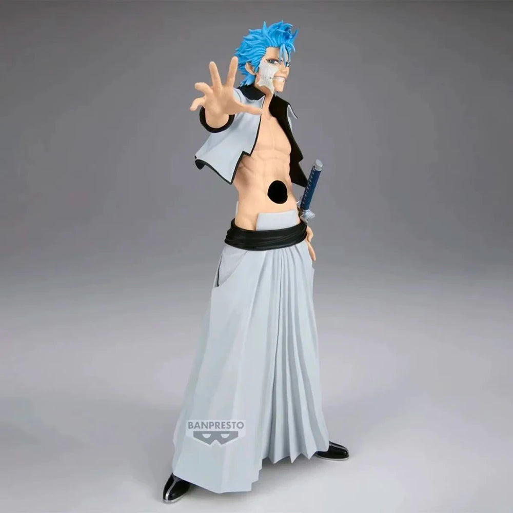 100% Original Bandai Spirits BANPRESTO Maximatic Bleach Grimmjow Jaegerjaques Collection Series Anime Figure Model Decoration
