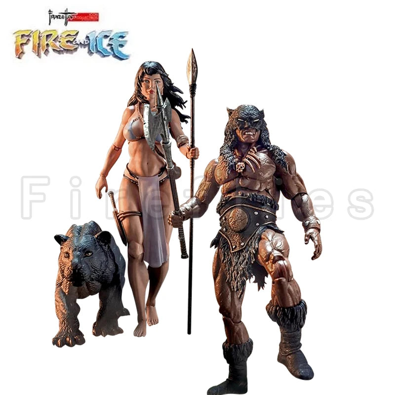 [Pre-Order]6inches 1/12 Frazetta Girls Action Figure Fire and Ice ICON Collectibles Dark Wolf Teegra Ver2 Anime Model Toy