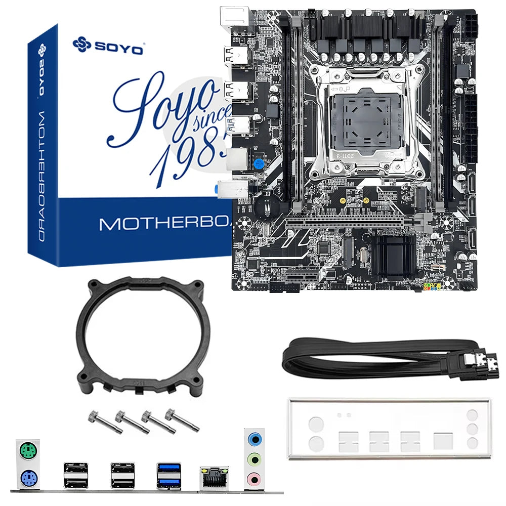 SOYO X99 D4 Motherboard Set mit Xeon LGA2011-3 CPU E5-2640 V4 16GB 2133MHz DDR4 RAM Speicher Für Gaming PC Computer komponenten