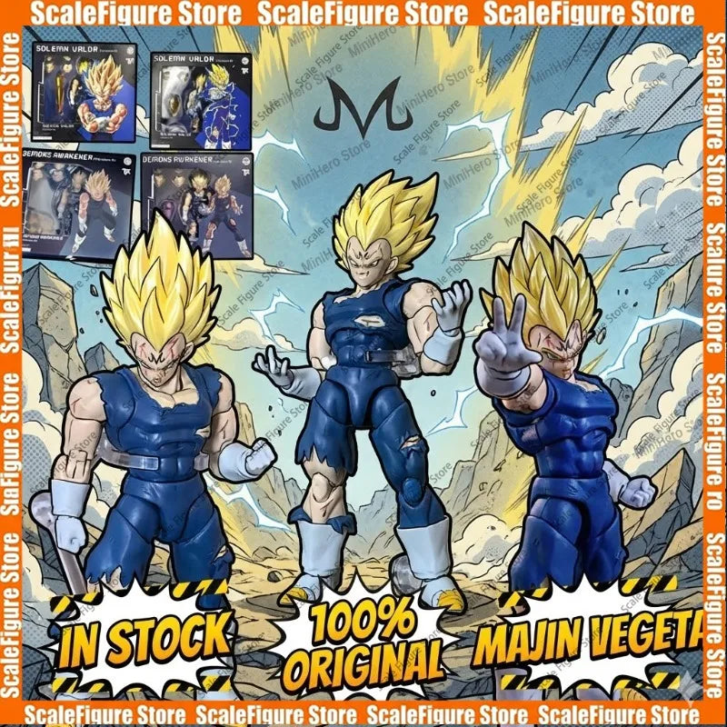 IN Stock Black Hole Toys & TK Dragon Ball SHF Super Saiyan SSJ Majin Vegeta Full Power Anime Action Figures Models Gifts Kid Toy
