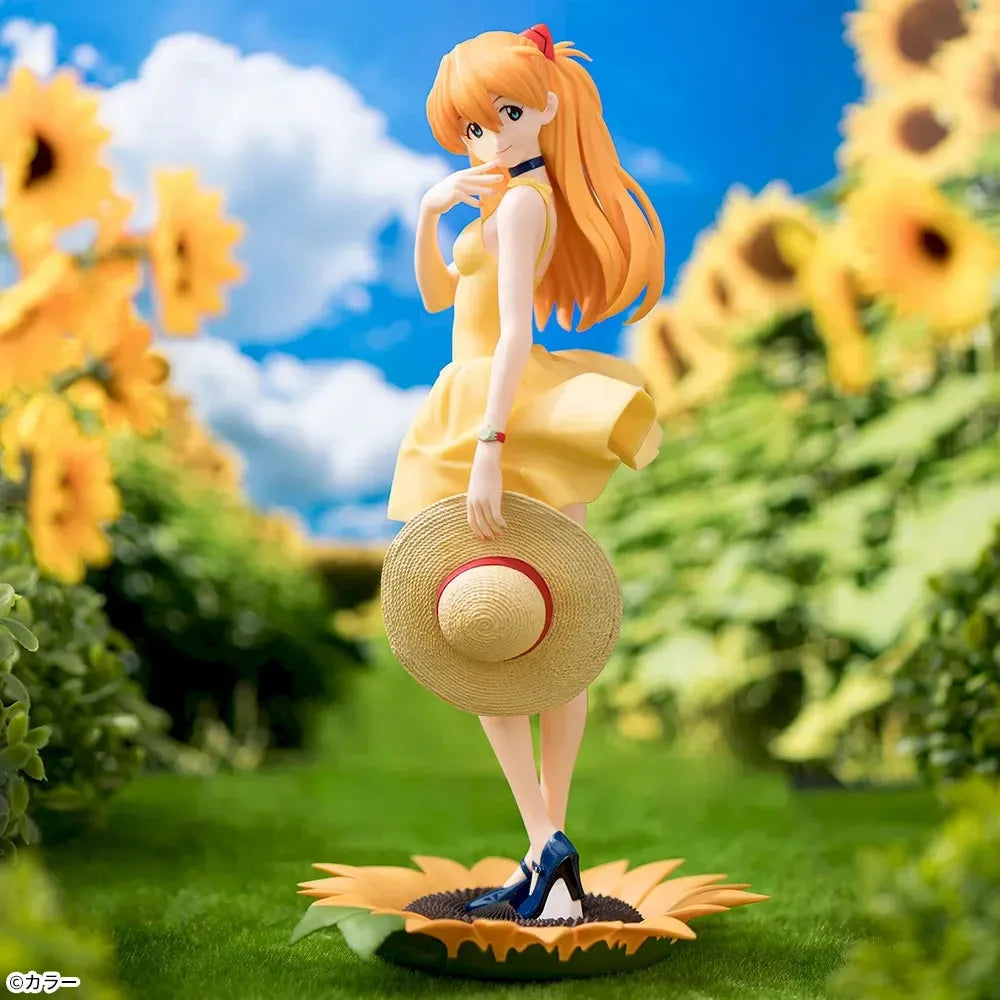 Judai Original SEGA Luminasta Eva Asuka Langley Summer Dress Ver.2 PVC Action Figure Model Toys