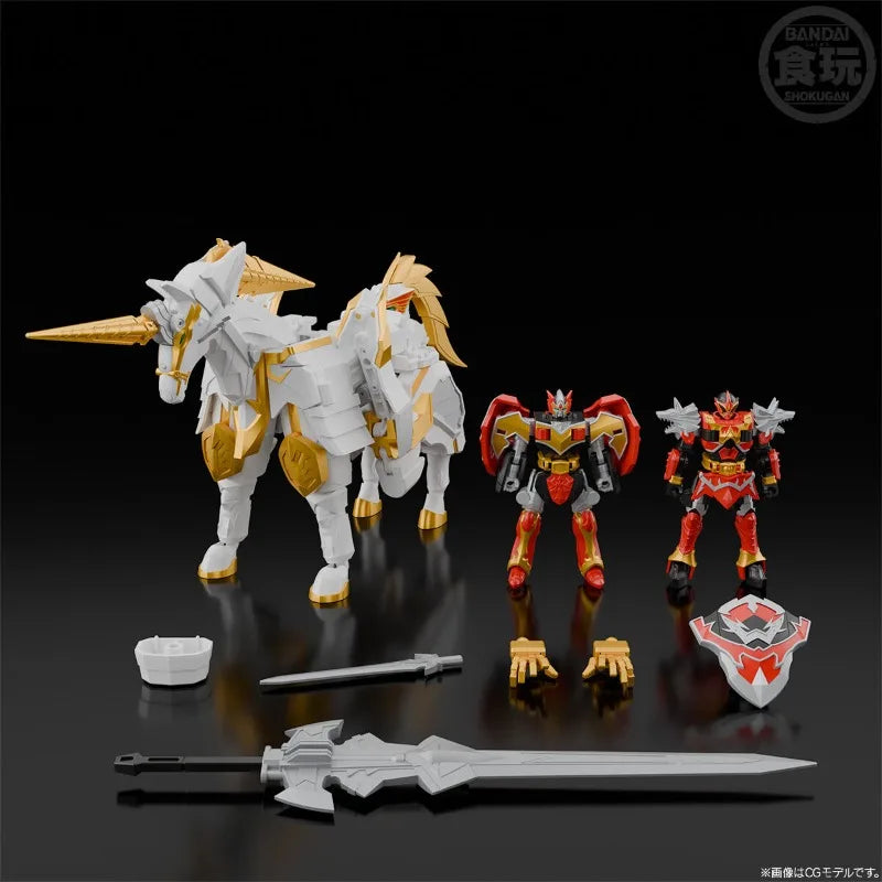 Bandai Genuine SMP SHOKUGAN SAINTKAISER Sky Fusion Mahou Sentai Anime Action Figure Collectible Assembly Model Toy Gift Children