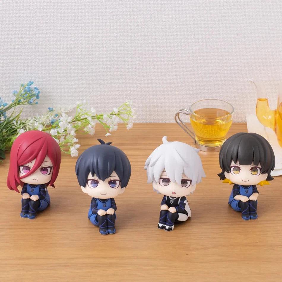 10cm Blue Lock Look Up Q Version Isagi Yoichi Bachira Meguru Chigiri Hyoma Nagi Seishiro PVC Action Figure Model Toys Kids Gifts