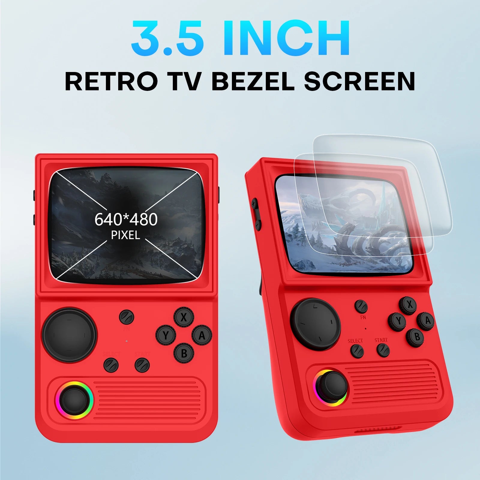 AISLPC R36T Retro TV Handheld Game Console Wifi Multiplayer 3.5 inch IPS Screen Linux System Portable Pocket Player 18000+ Games