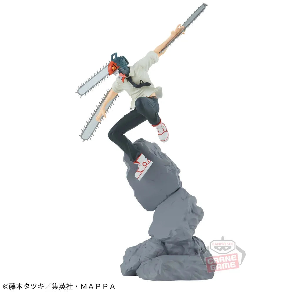 In Stock Bandai Original Genuine Banpresto Combination Battle Anime Chainsaw Man Samurai Sword Denji Collection Model Toy Figure