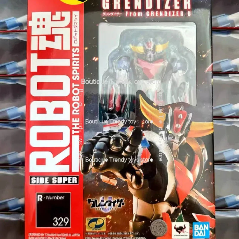 In Stock BANDAI Original THE ROBOT SPIRITS GRENDIZER SPAZER MAZINGER Z Action Figure Model Toy Gift for Kid